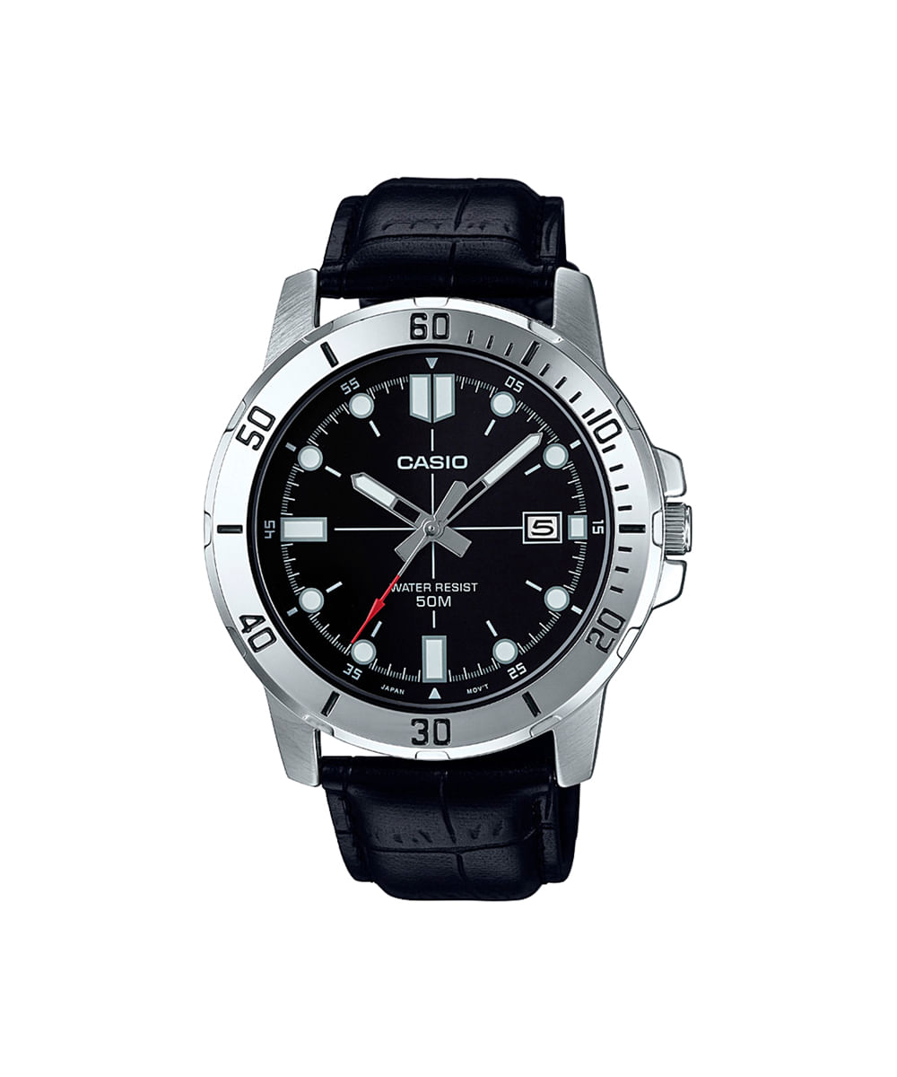 relógio masculino casio analógico mtp vd01l 1evudf prateado
