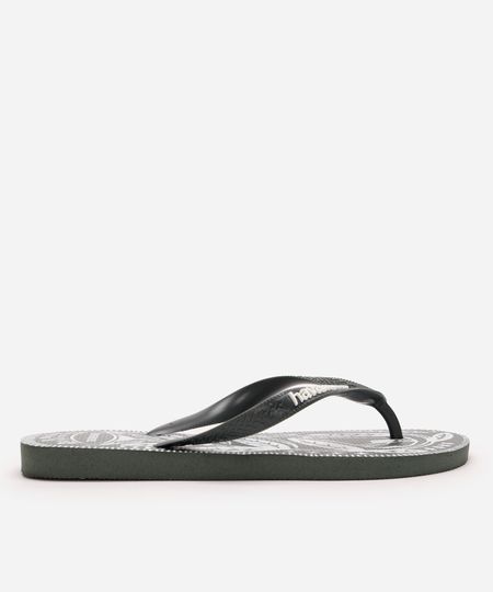 chinelo havaianas estampado verde 39-40 chinelo havaianas estampado verde 39-40