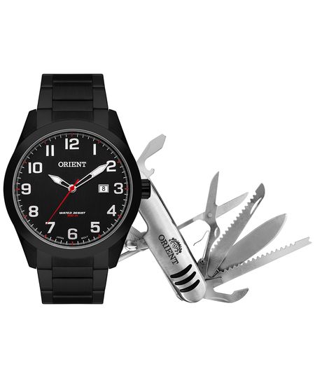 kit relógio masculino orient analógico calendário mpss1019 ka2ap2px preto UNICO kit relógio masculino orient analógico calendário mpss1019 ka2ap2px preto UNICO