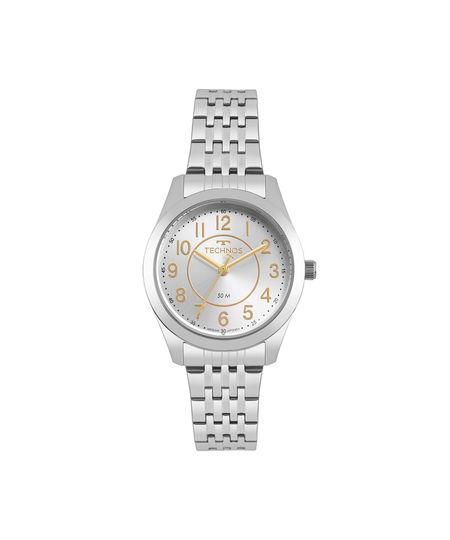 kit relógio feminino technos analógico 2035mjesk1b prateado UNICO kit relógio feminino technos analógico 2035mjesk1b prateado UNICO