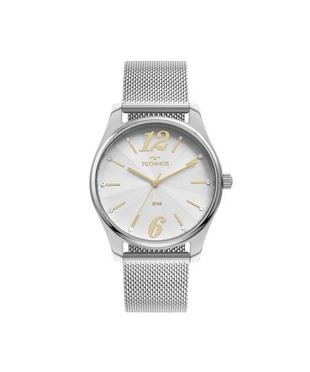 kit relógio feminino technos analógico 2035mysk1k prateado UNICO kit relógio feminino technos analógico 2035mysk1k prateado UNICO