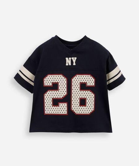 camiseta infantil futebol americano azul 5 camiseta infantil futebol americano azul 5