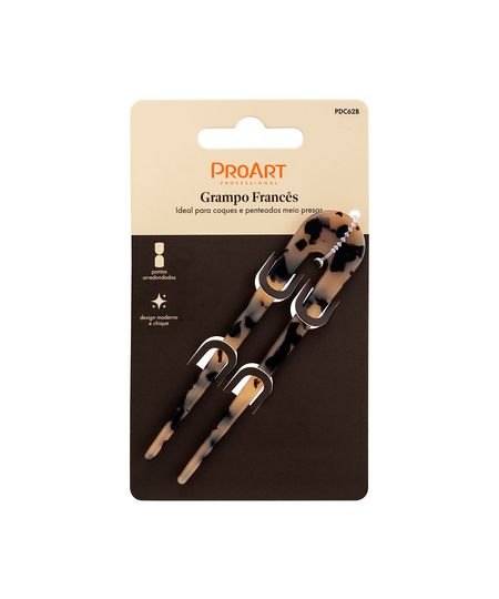 grampo para cabelo proart francês tortoise UNICO grampo para cabelo proart francês tortoise UNICO