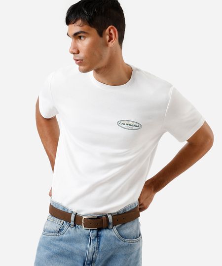 camiseta masculina fit death valley Califórnia western off white G camiseta masculina fit death valley Califórnia western off white G