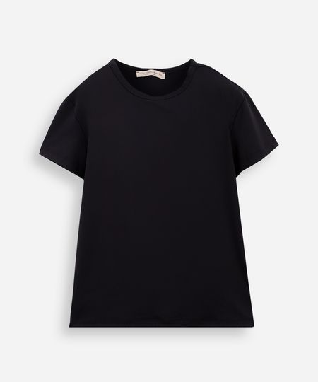 blusa infantil de poliamida manga curta preta 6 blusa infantil de poliamida manga curta preta 6