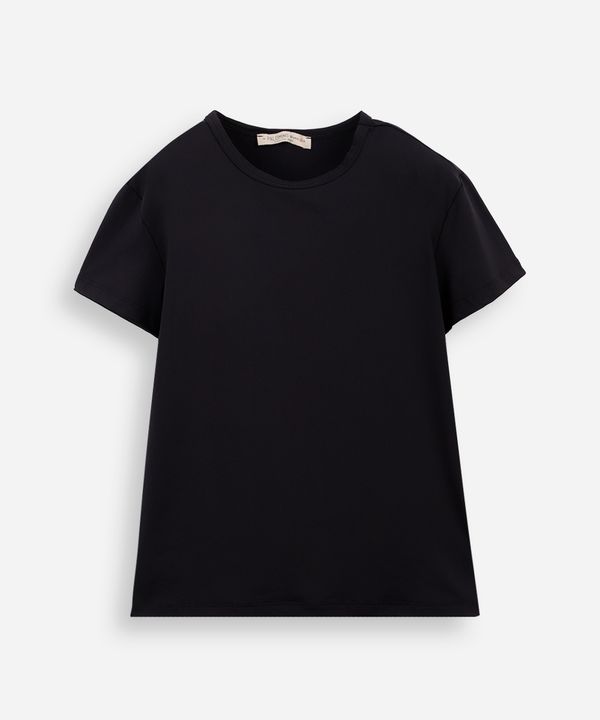 blusa infantil de poliamida manga curta preta 4