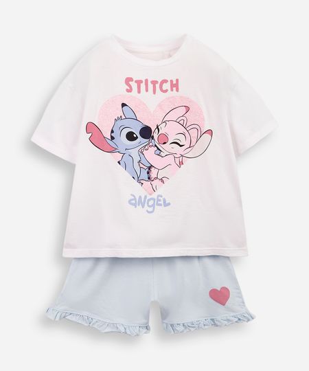 pijama curto infantil stitch e angel colorido 8 pijama curto infantil stitch e angel colorido 8