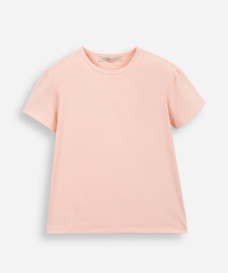 blusa infantil de poliamida manga curta rosa 6 blusa infantil de poliamida manga curta rosa 6