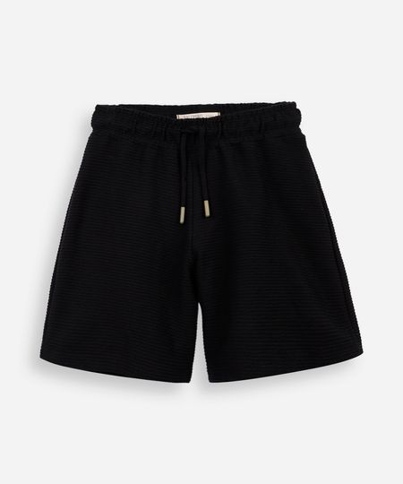 bermuda infantil malha nervura preta 4 bermuda infantil malha nervura preta 4