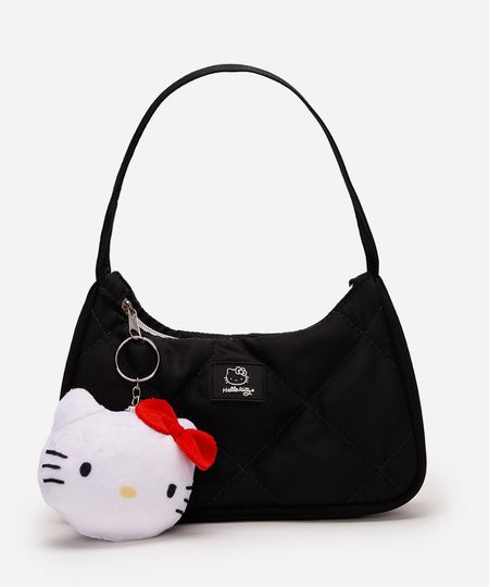 bolsa infantil matelassê hello kitty preta UNICO bolsa infantil matelassê hello kitty preta UNICO