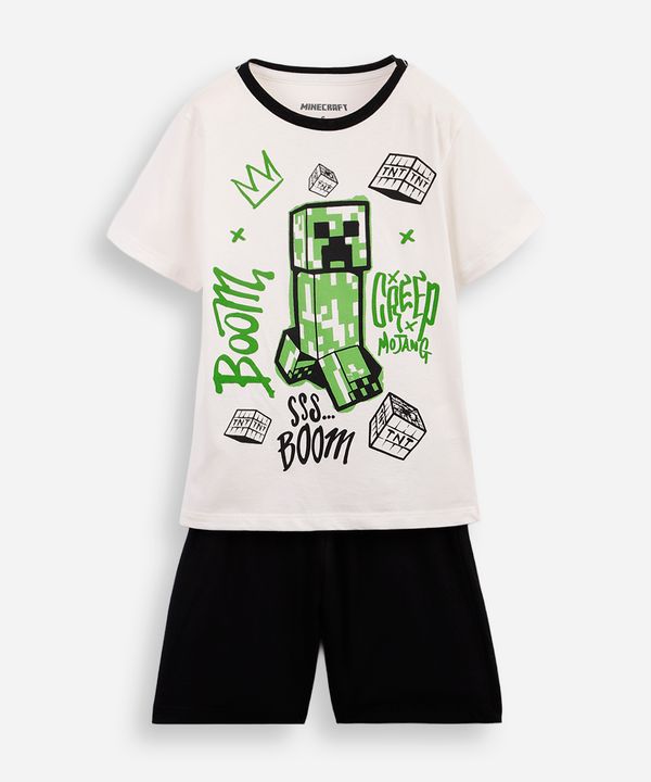 pijama infantil minecraft colorido 6