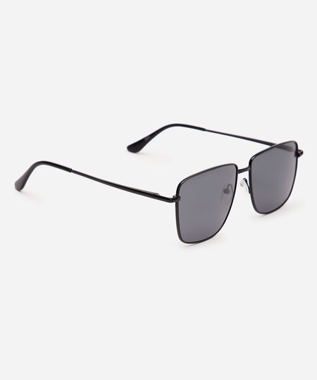 óculos de sol quadrado unissex preto UNICO óculos de sol quadrado unissex preto UNICO