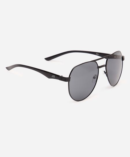óculos de sol aviador preto UNICO