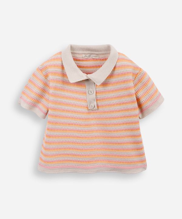 polo infantil de tricot listrada colorido 6