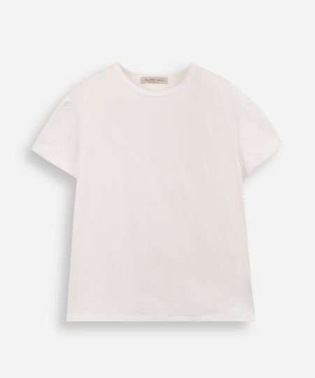 blusa infantil de poliamida manga curta off white 6
