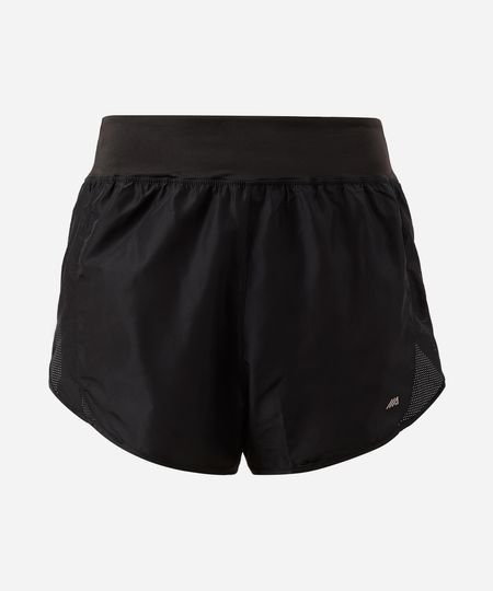 short running feminino com bermuda interna esportivo ace plus size preto GG2 short running feminino com bermuda interna esportivo ace plus size preto GG2