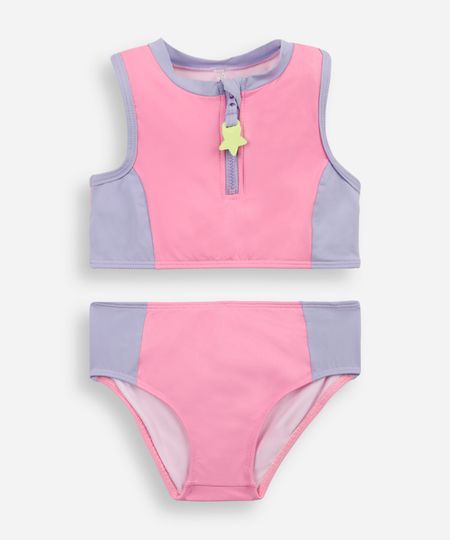 biquini infantil zíper recortes rosa 4 biquini infantil zíper recortes rosa 4