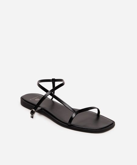 rasteirinha tira fina mindse7 preta 38