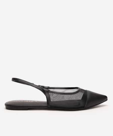 sapatilha feminina slingback telinha oneself preta 35 sapatilha feminina slingback telinha oneself preta 35