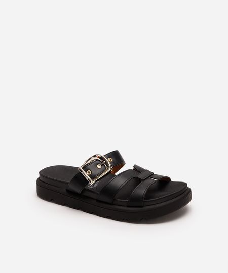 papete flatform feminina com fivela vizzano preta 35 papete flatform feminina com fivela vizzano preta 35