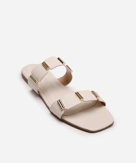 rasteirinha via uno com tira geométrica off white 34