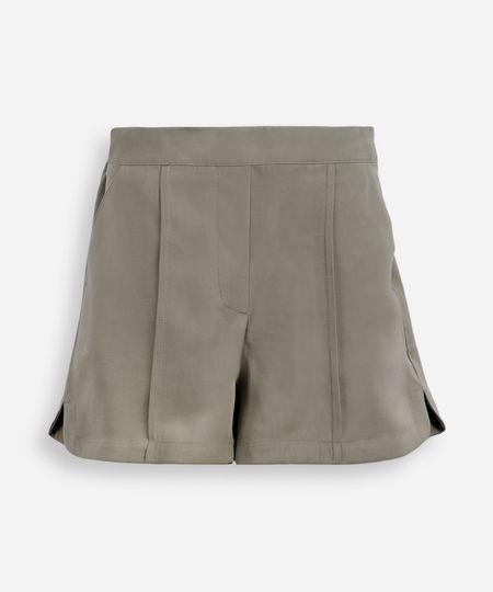 short de alfaiataria juvenil com nervura verde 10 short de alfaiataria juvenil com nervura verde 10