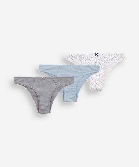 kit de 3 calcinhas biquini algodão estampa liberty colorido GG kit de 3 calcinhas biquini algodão estampa liberty colorido GG