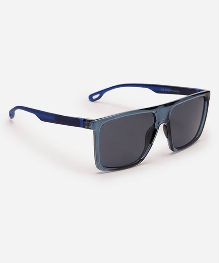 óculos de sol quadrado triton azul UNICO