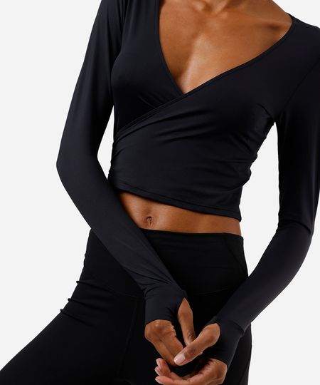 bolero feminino de poliamida esportivo ace - preto G