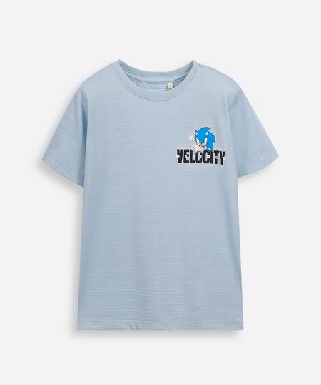 camiseta infantil com algodão texturizada sonic azul 6 camiseta infantil com algodão texturizada sonic azul 6