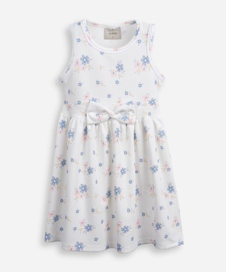 vestido infantil com laço texturizado floral colorido 4 vestido infantil com laço texturizado floral colorido 4