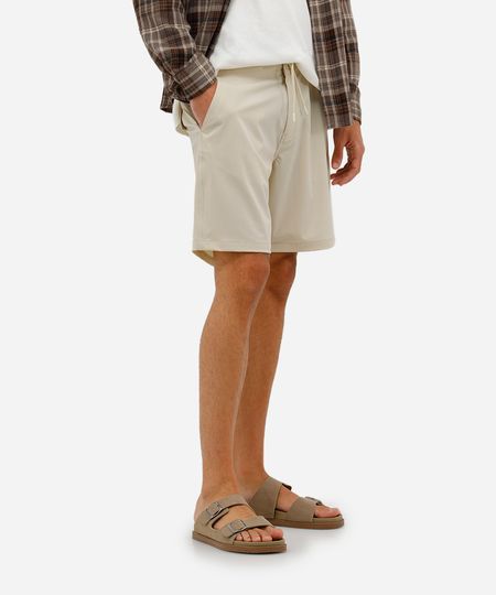 short masculino boardshort walk com cintura ajustável bege 38 short masculino boardshort walk com cintura ajustável bege 38