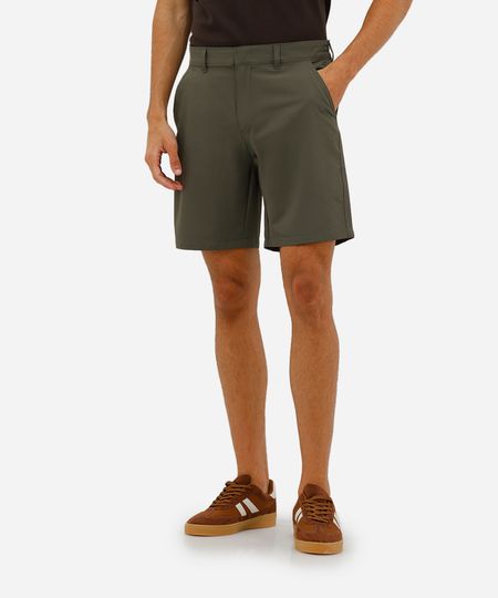 short masculino boardshort walk com botão embutido verde 38