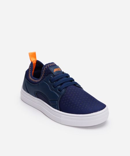 tênis infantil com recortes calce fácil ace azul 28 tênis infantil com recortes calce fácil ace azul 28