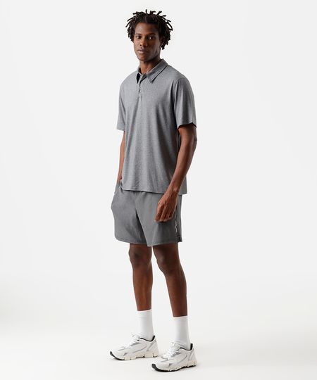 short masculino esportivo ace cinza P