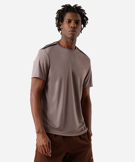 camiseta masculina com listras ace marrom M camiseta masculina com listras ace marrom M