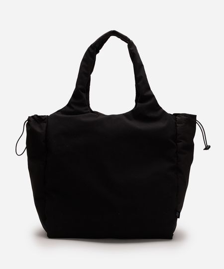 bolsa tote feminina esportiva ace texturizada preta UNICO