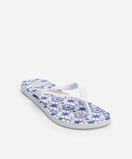chinelo havaianas ginga estampado branco 33-34 chinelo havaianas ginga estampado branco 33-34