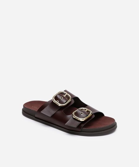 papete com fivelas texturizada oneself marrom 36