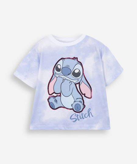camiseta infantil nina stitch fofinho tie dye azul 6 camiseta infantil nina stitch fofinho tie dye azul 6
