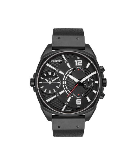 relógio masculino orient dual time mpsct003 p2px preto UNICO relógio masculino orient dual time mpsct003 p2px preto UNICO