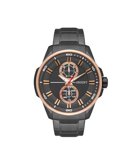 relógio masculino orient cronógrafo mtssm014 g1gx preto UNICO
