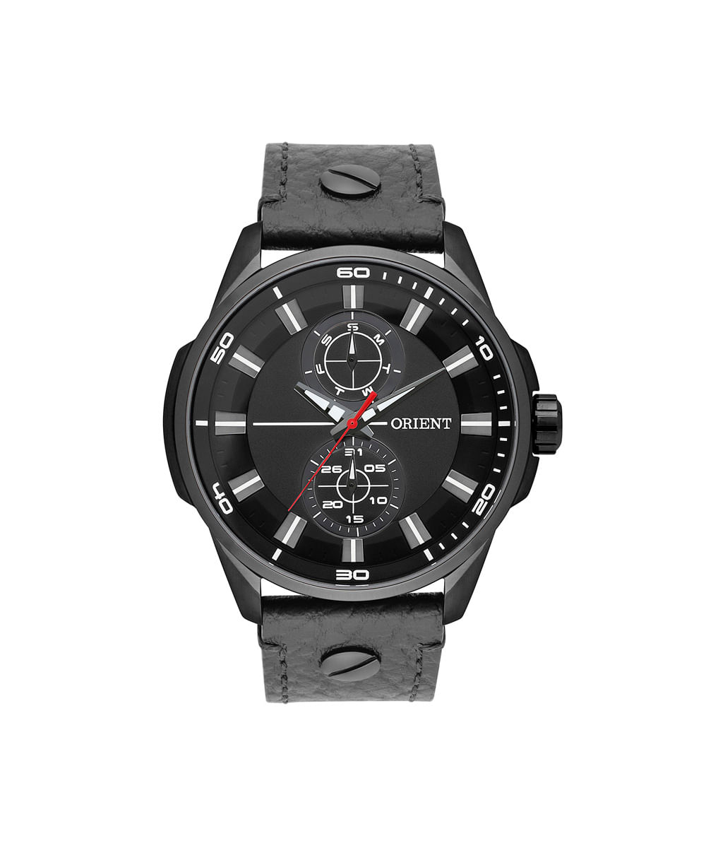relógio masculino orient multifunção mpscm004 p1px preto