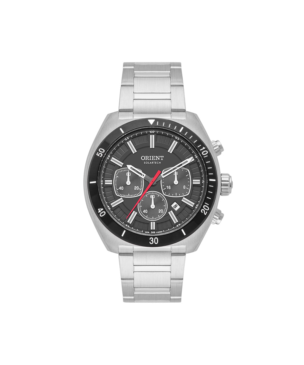 relógio masculino orient cronógrafo mbssc286 g1sx prateado