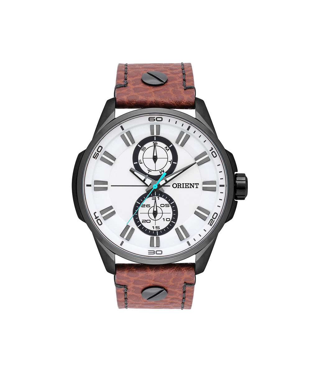 relógio masculino orient multifunção mpscm004 b1nx preto