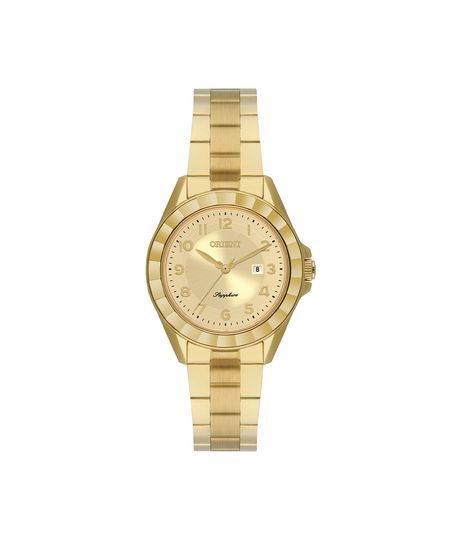 relógio feminino orient analógico calendário fgss1258 c2kx dourado UNICO relógio feminino orient analógico calendário fgss1258 c2kx dourado UNICO