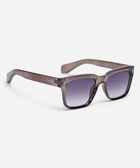óculos de sol quadrado triton preto UNICO