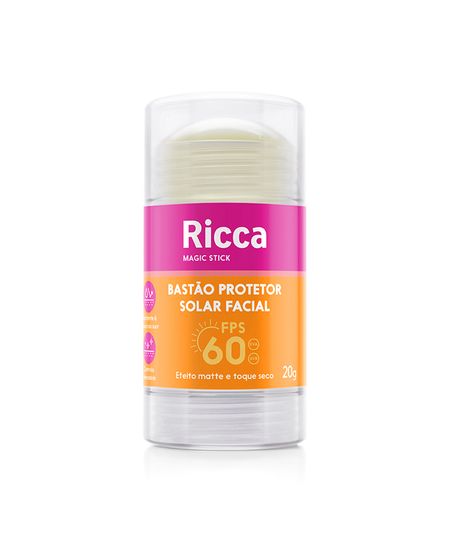 bastão facial ricca protetor solar fps60 20 G bastão facial ricca protetor solar fps60 20 G