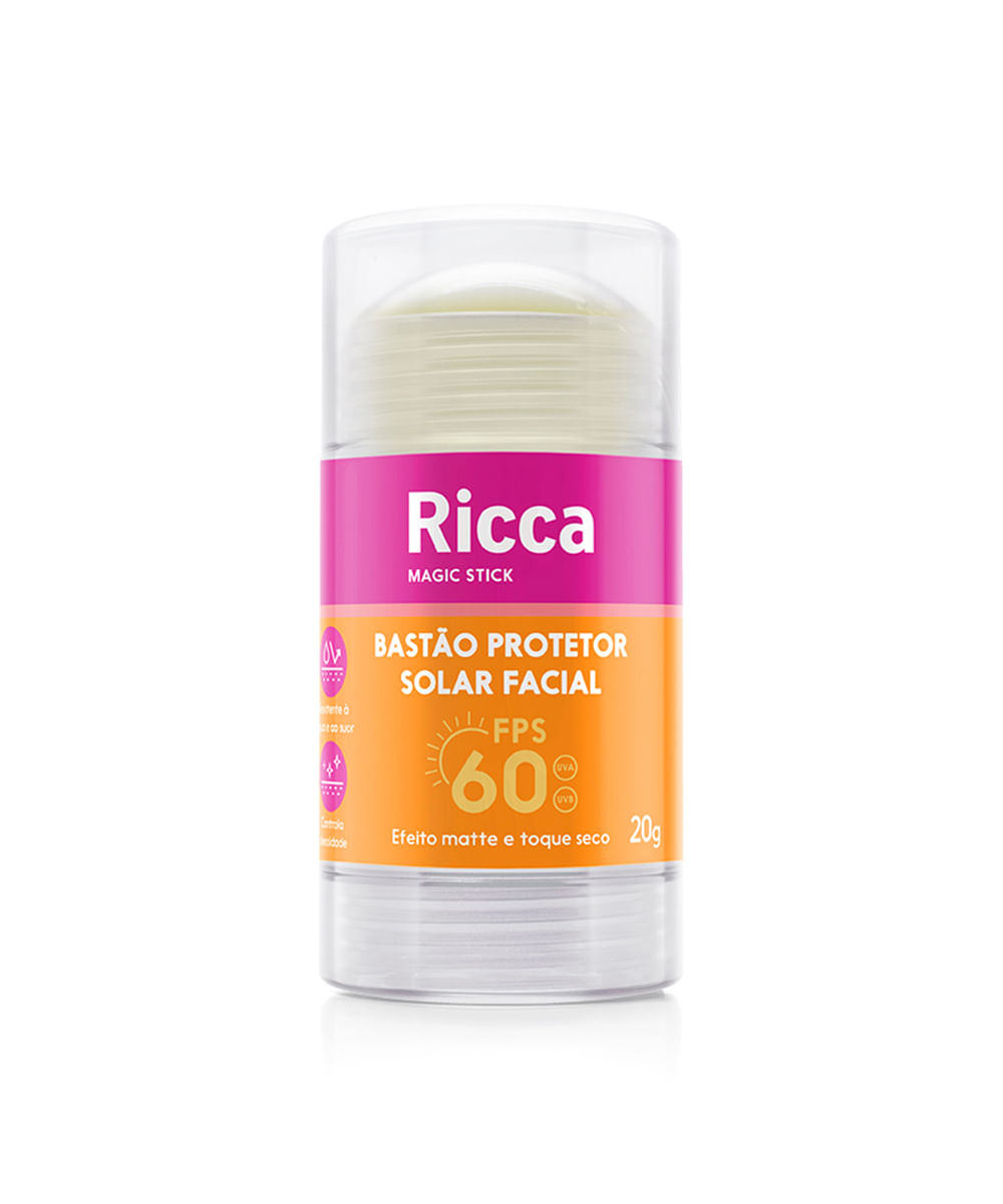bastão facial ricca protetor solar fps60