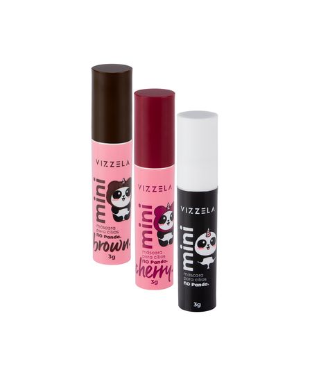 kit de mini máscaras vizzela para cílios 9g colorida UNICO kit de mini máscaras vizzela para cílios 9g colorida UNICO